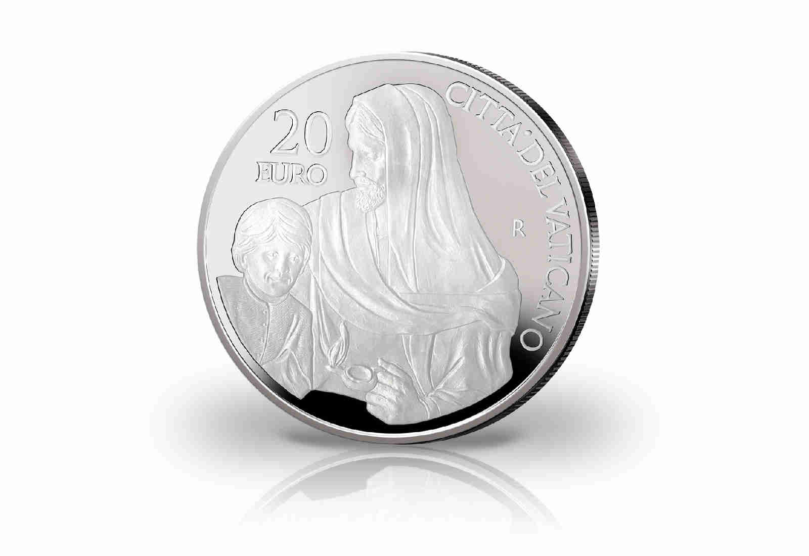 Kursmünzensatz 2020 Vatikan PP inkl. 20 Euro Silbergedenkmünze im Etui