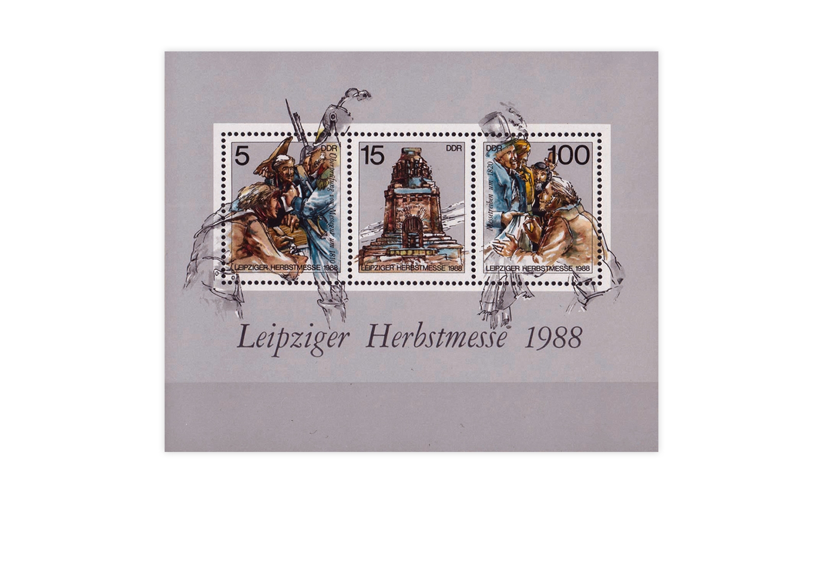 DDR Block 95 Leipziger Herbstmesse 1988 postfrisch