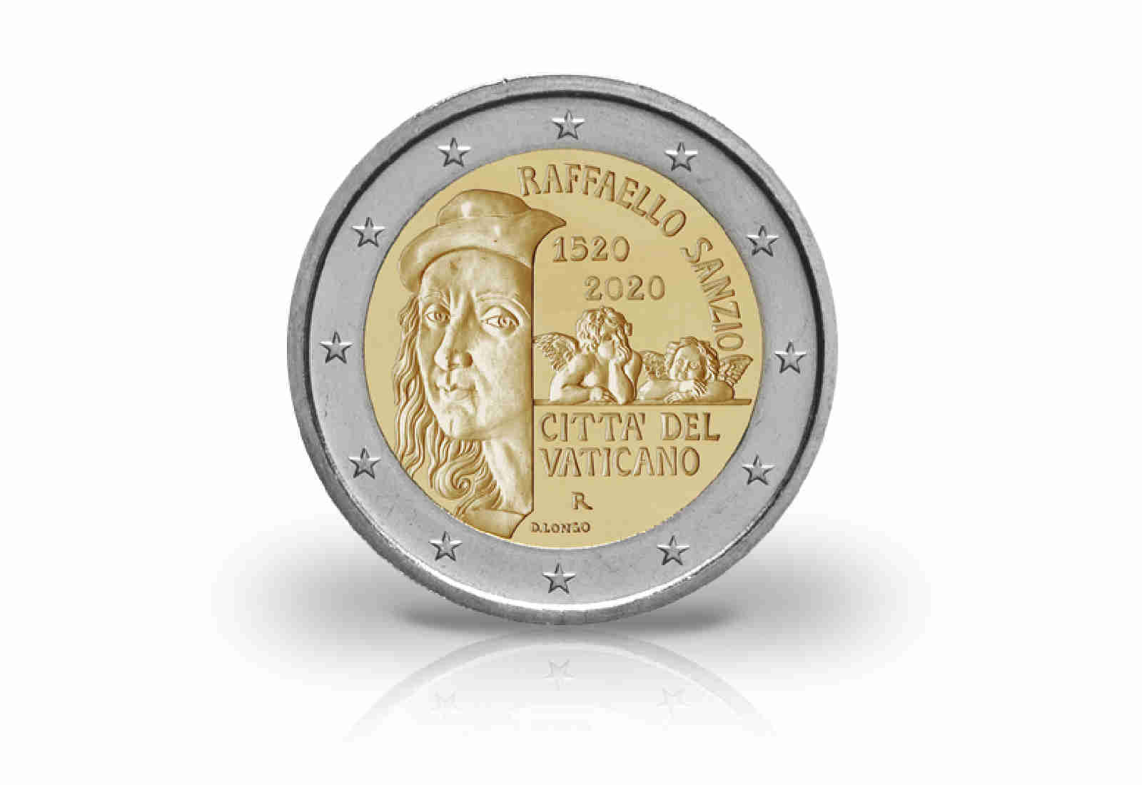 2 Euro 2020 Vatikan 500. Todestag Raffael st im Blister