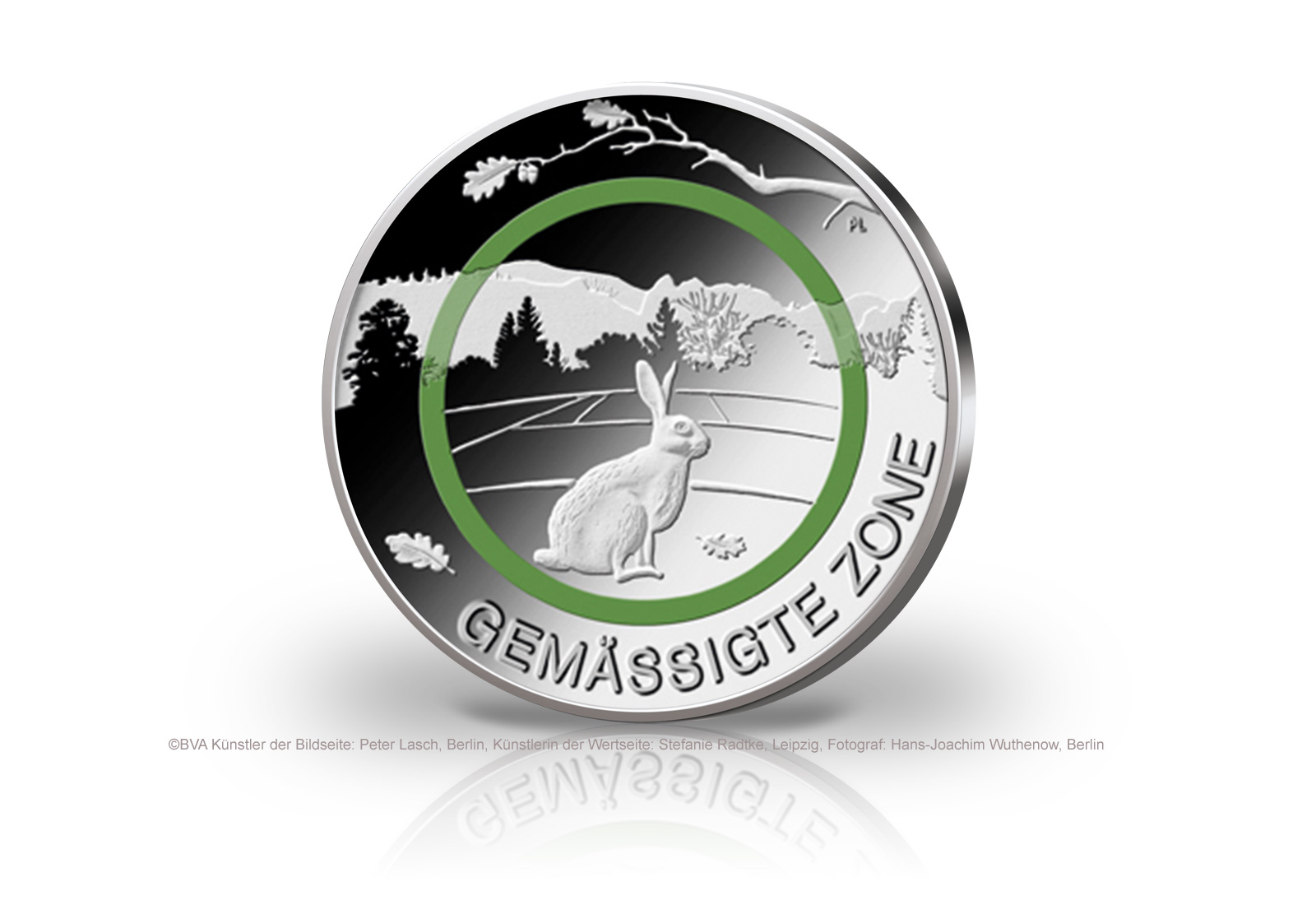 5 Euro 2019 Deutschland Gemässigte Zone mit Polymerring st Prägestätte unserer Wahl