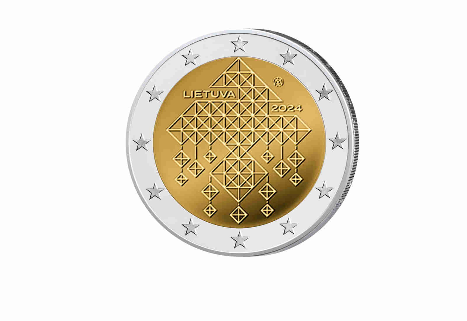 2 Euro 2024 Litauen Strohgärten in Litauen bfr.