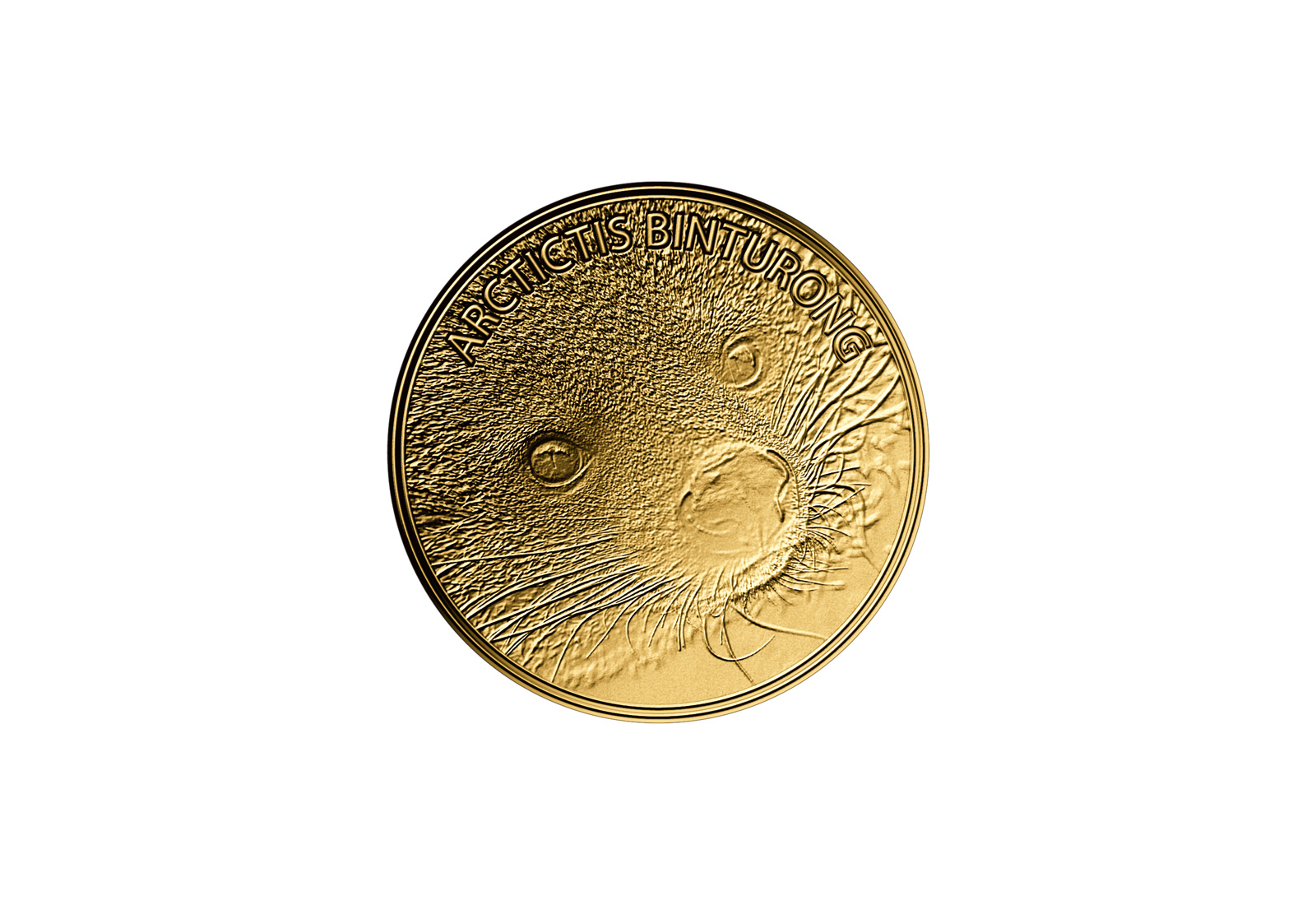 Goldmünze Motiv Marderbär 999/1000 Gold Geschenk