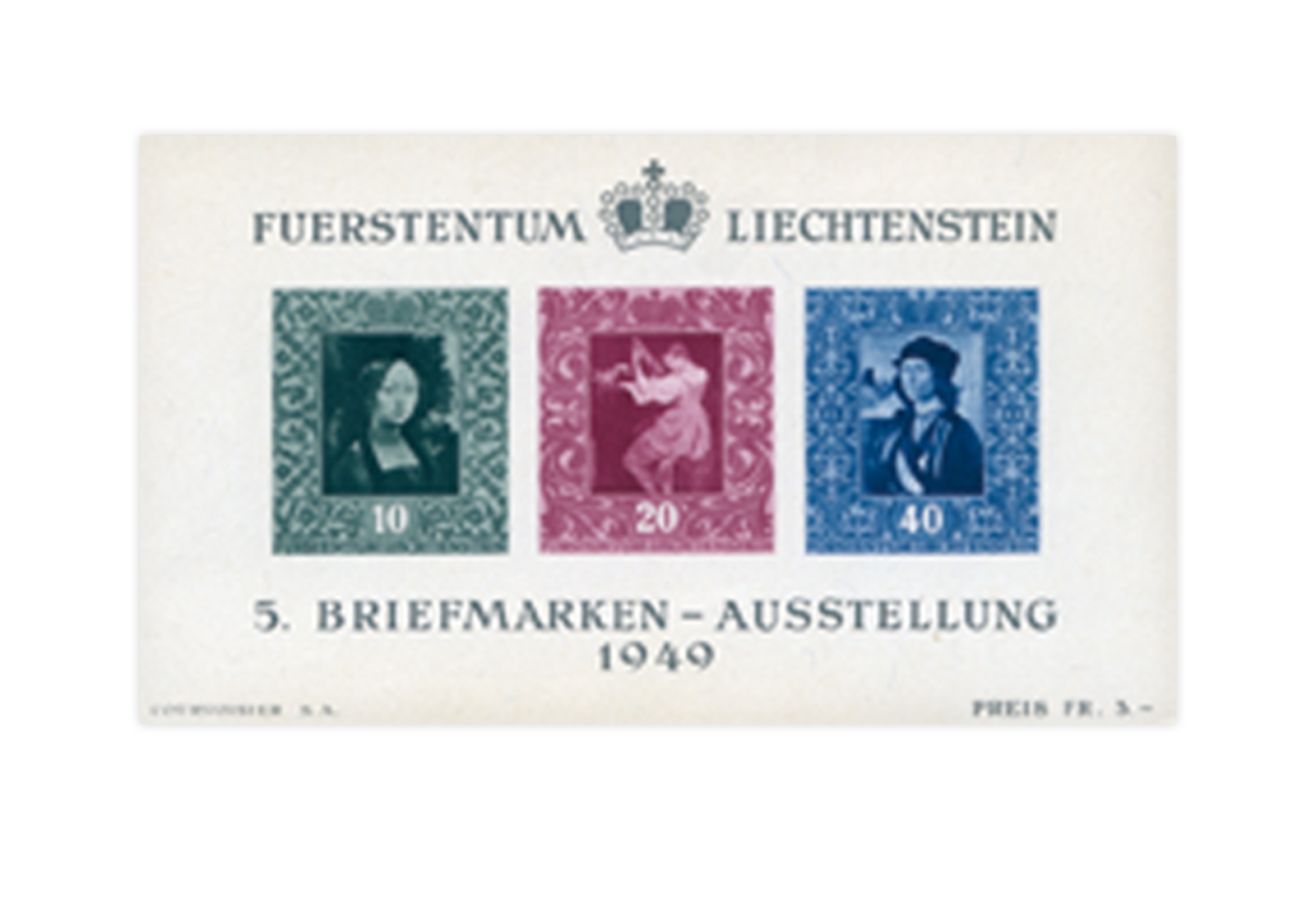 Liechtenstein Frühausgaben Block 5 postfrisch