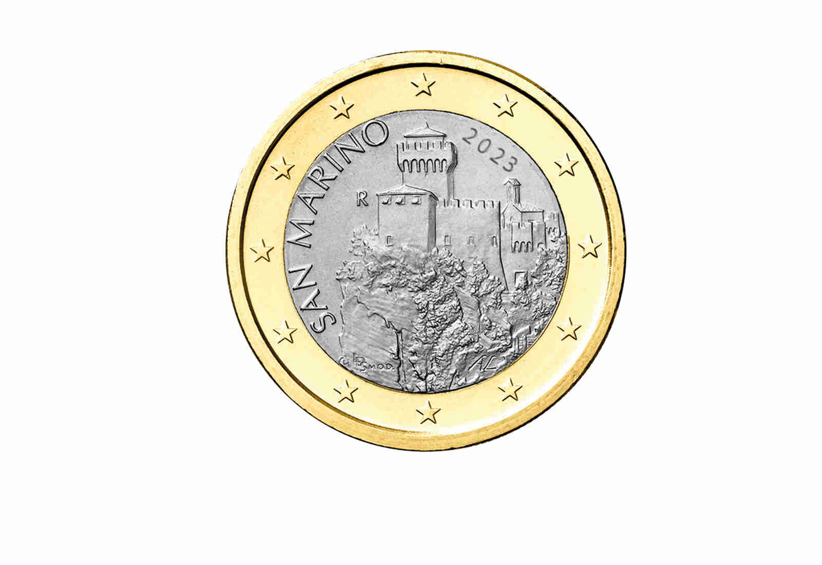 1 Euro 2023 San Marino Kursmünze PP