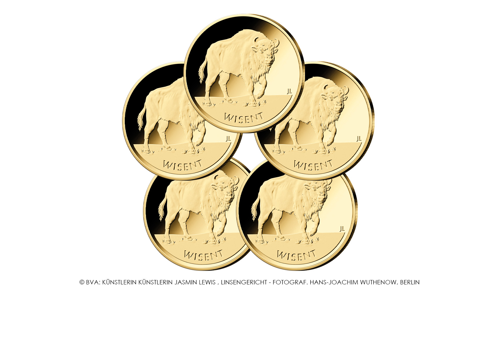 20 Euro 2026 Deutschland Goldmünze Wisent Prägestätte A-J