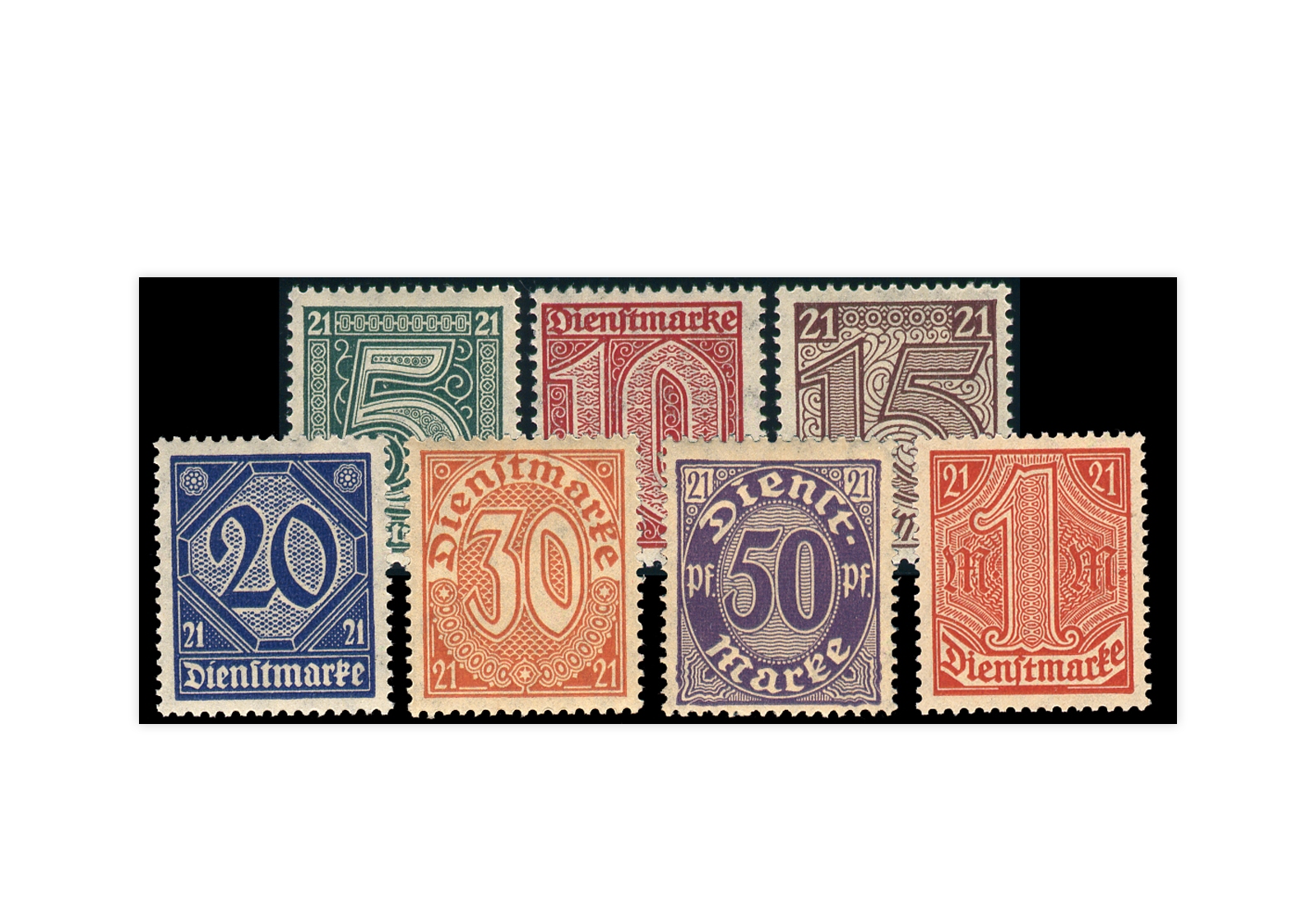 Deutsches Reich Mi. Nr. D 16/22 postfrisch