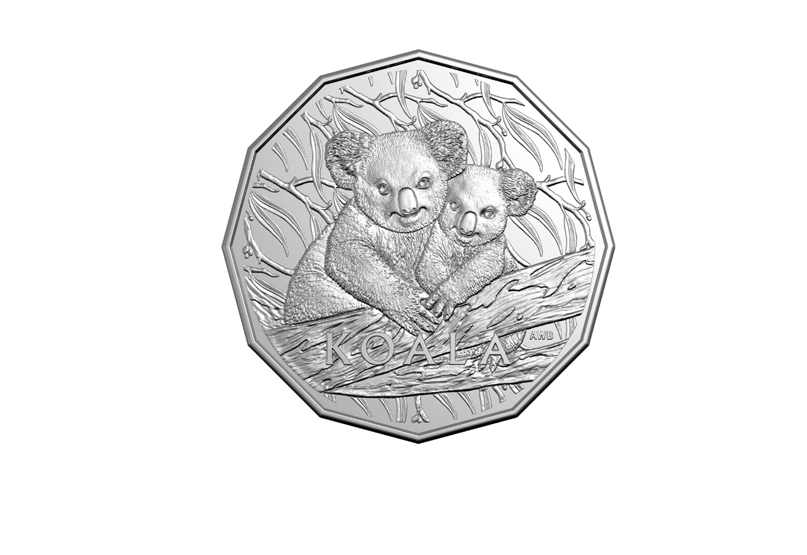 50 Cents 2025 Australien Koala in Coincard