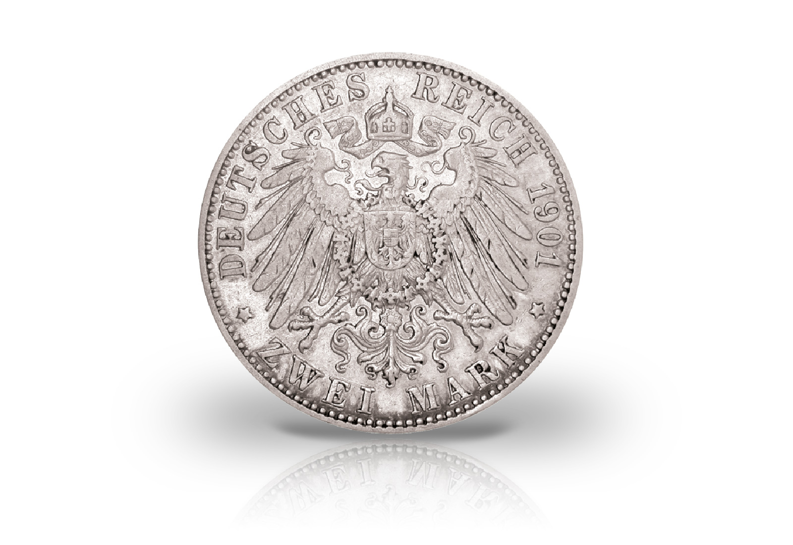 2 Mark 1901 Deutsches Kaiserreich Sachsen-Altenburg Herzog Ernst Jaeger-Nr. 142