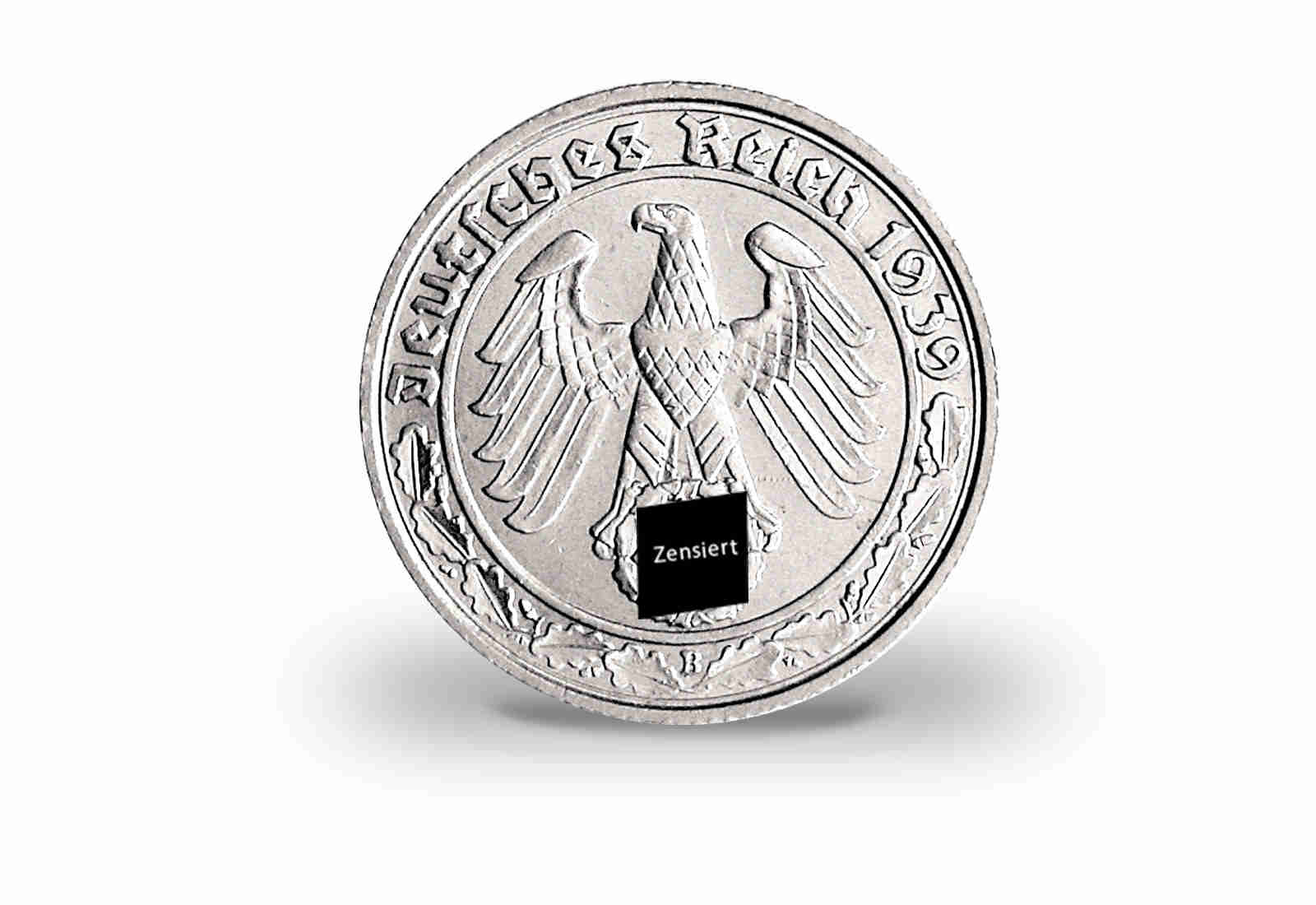50 Reichspfennig 1938-1939 Drittes Reich Jaeger-Nr. 365