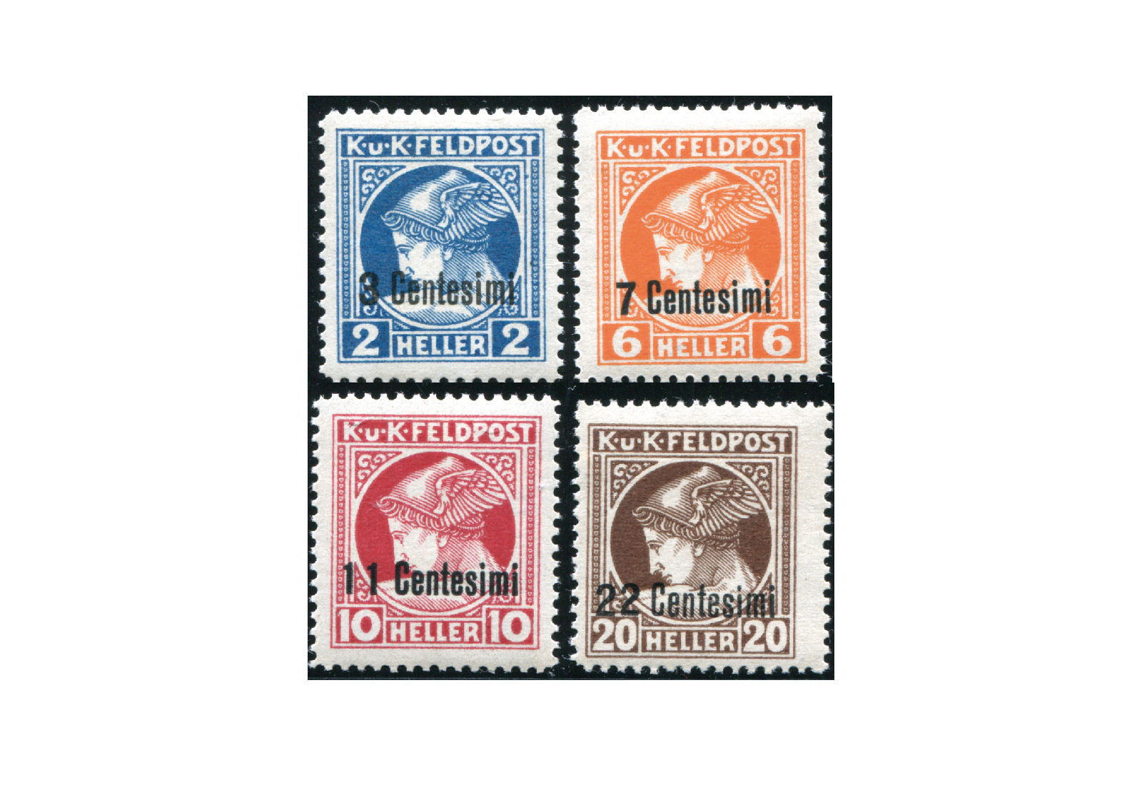 Österreich Feldpost Mi.Nr. 20-23 gest.