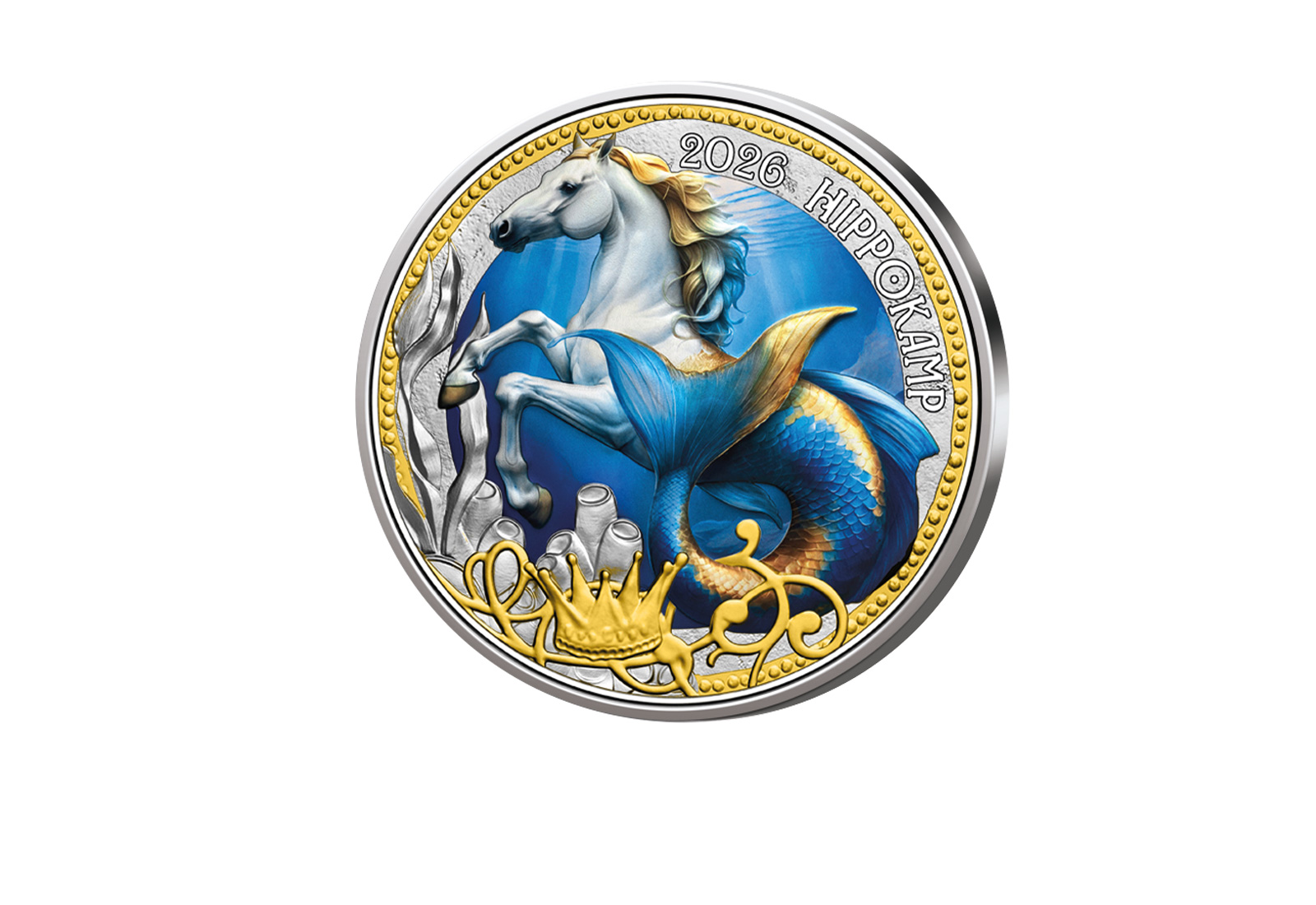 3 Euro 2026 Österreich "Der Hippokamp - Serie: Fantastische Fabelwesen" bfr.