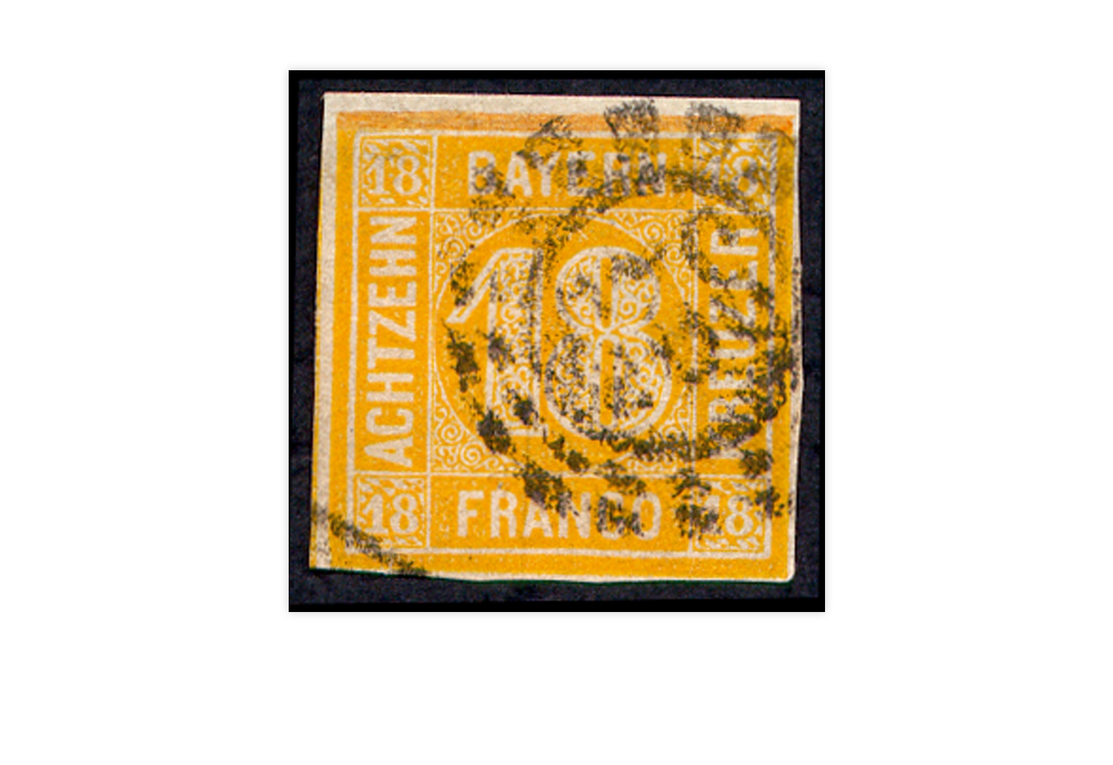 Briefmarke Altdeutschland Bayern Freimarke 1850 Michel-Nr. 7 gestempelt