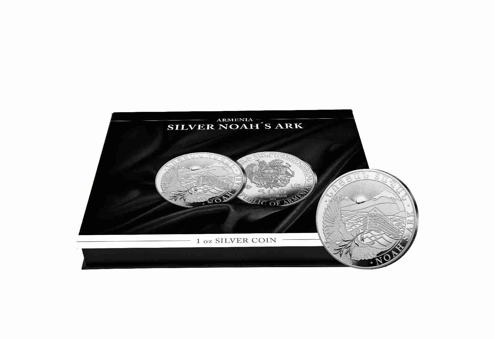 Münzkassette für 1 Unze Silber "Arche Noah"