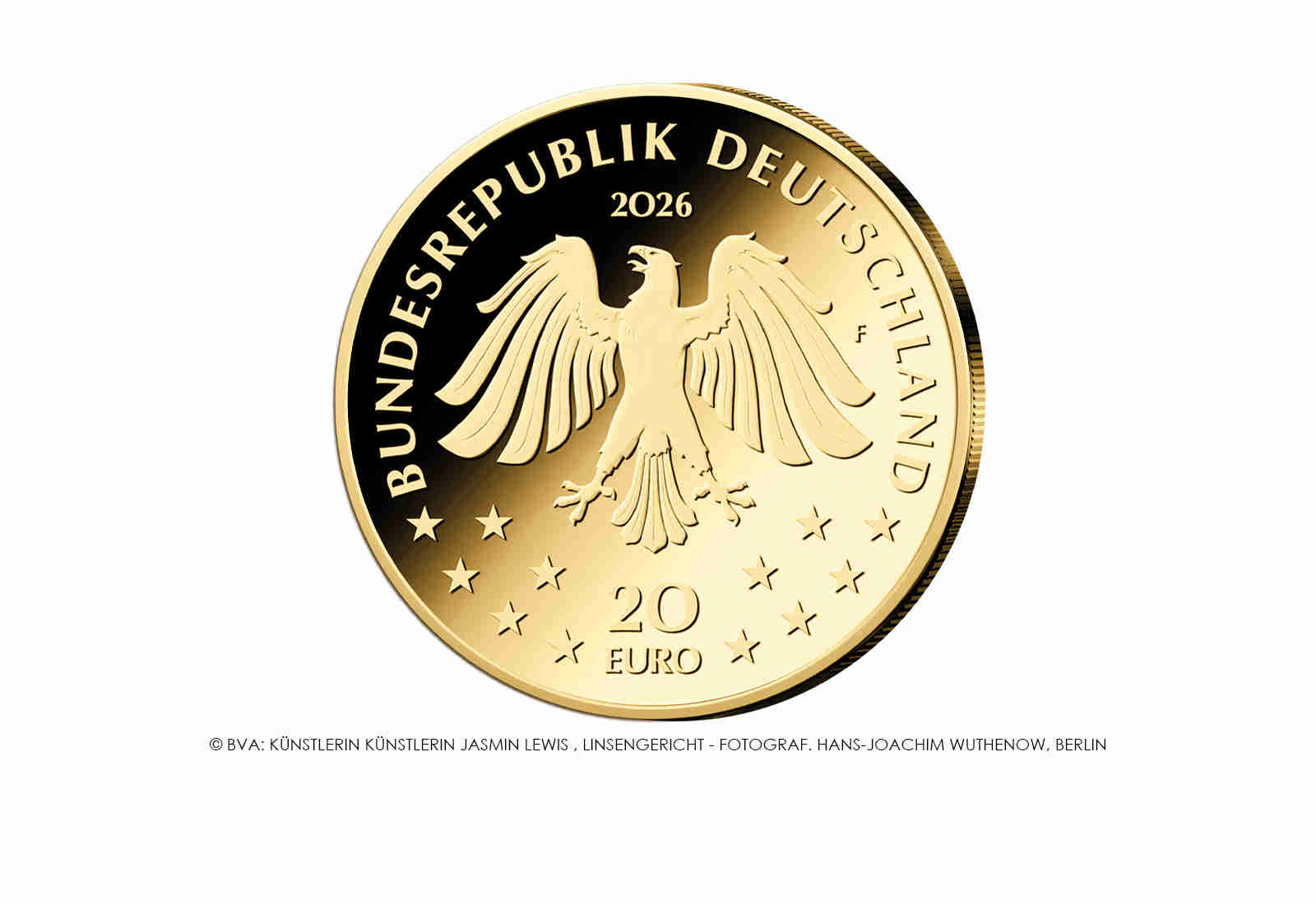 20 Euro 2026 Deutschland Goldmünze Wisent Prägestätte A-J