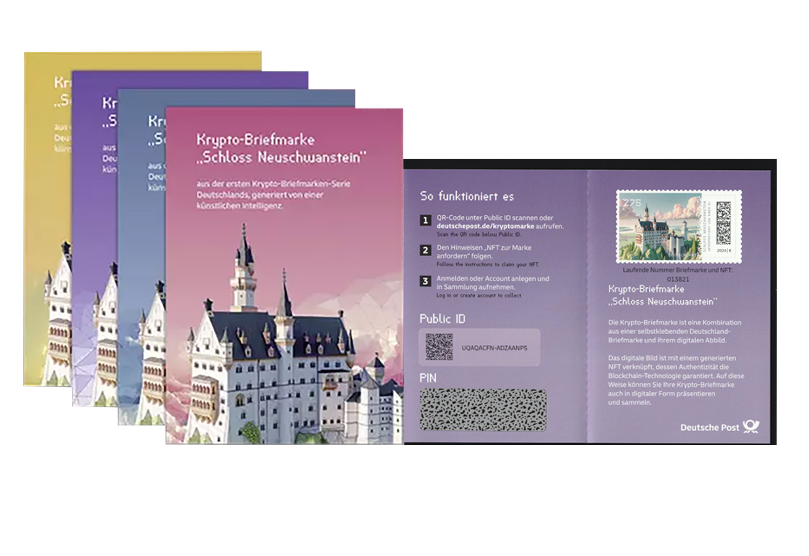 Briefmarken BRD Krypto-Briefmarke im Originalumschlag postfrisch