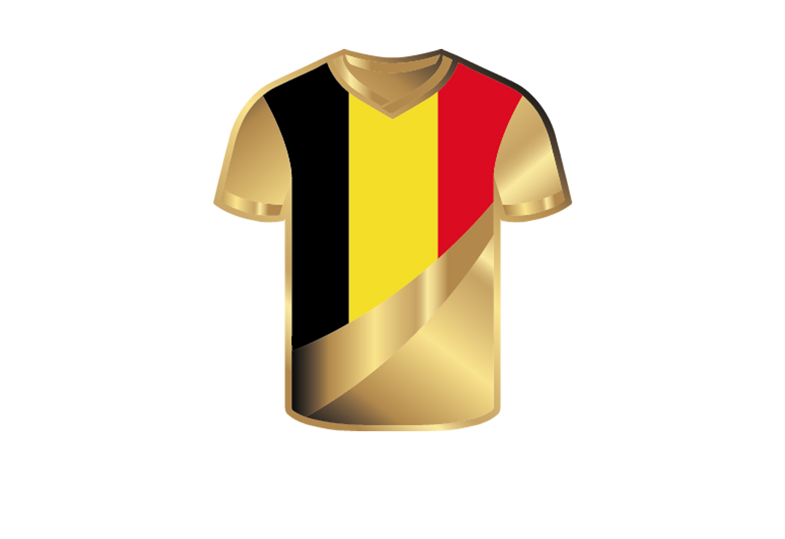 Goldmünze Motiv "Trikot Belgien" 999/1000 Gold im Geschenketui
