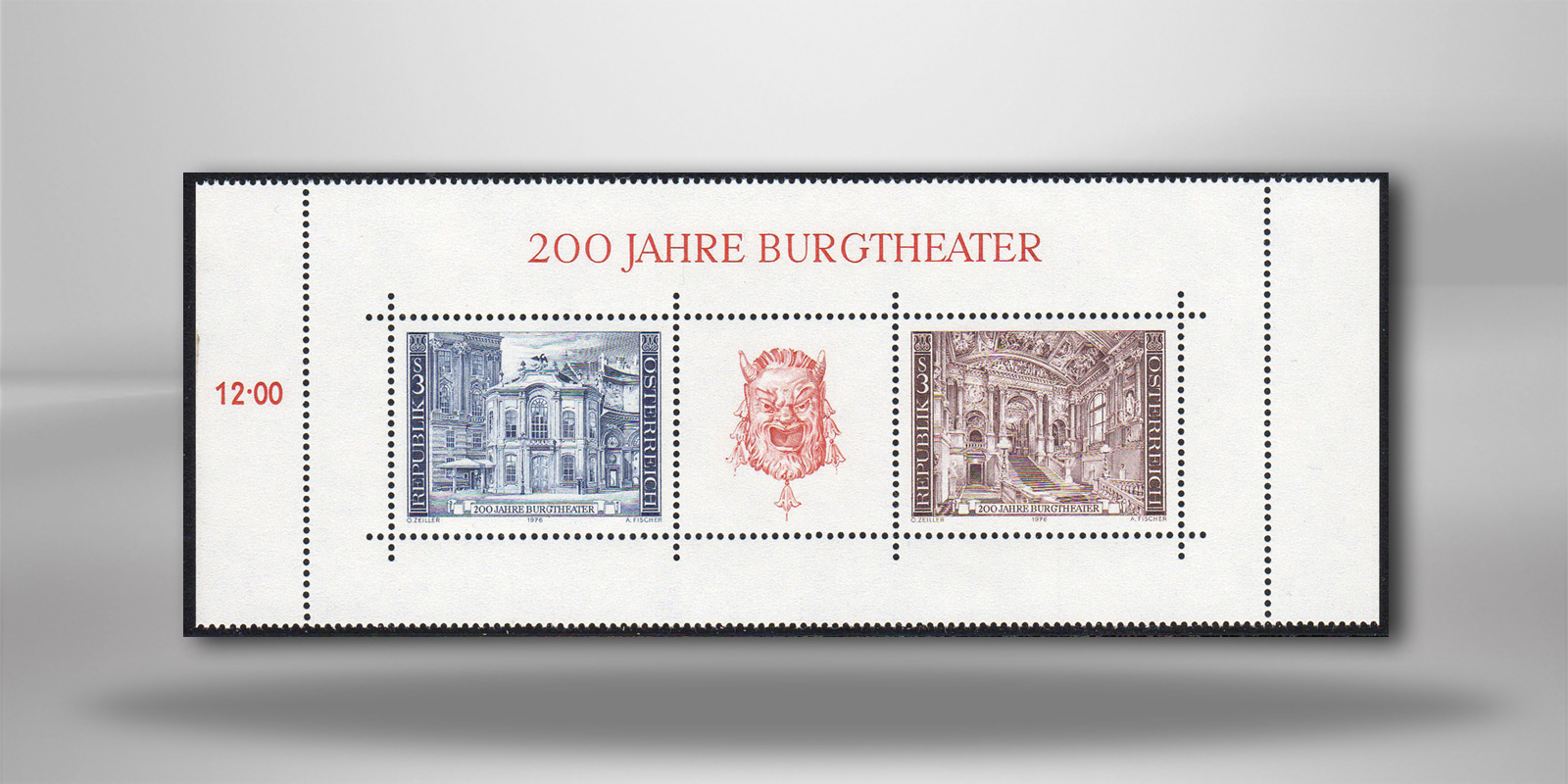 Österreich Block 3 ** 200 Jahre Burgtheater