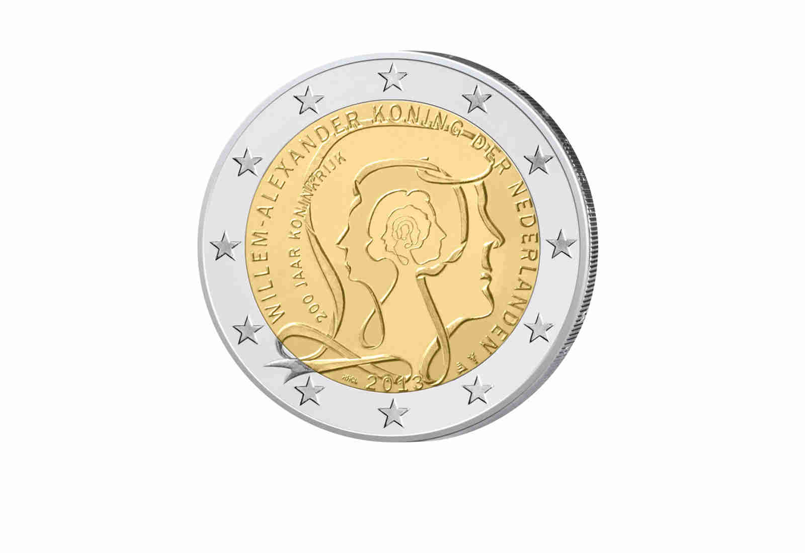 2 Euro 2013 Niederlande 200 Jahre Königreich bfr.