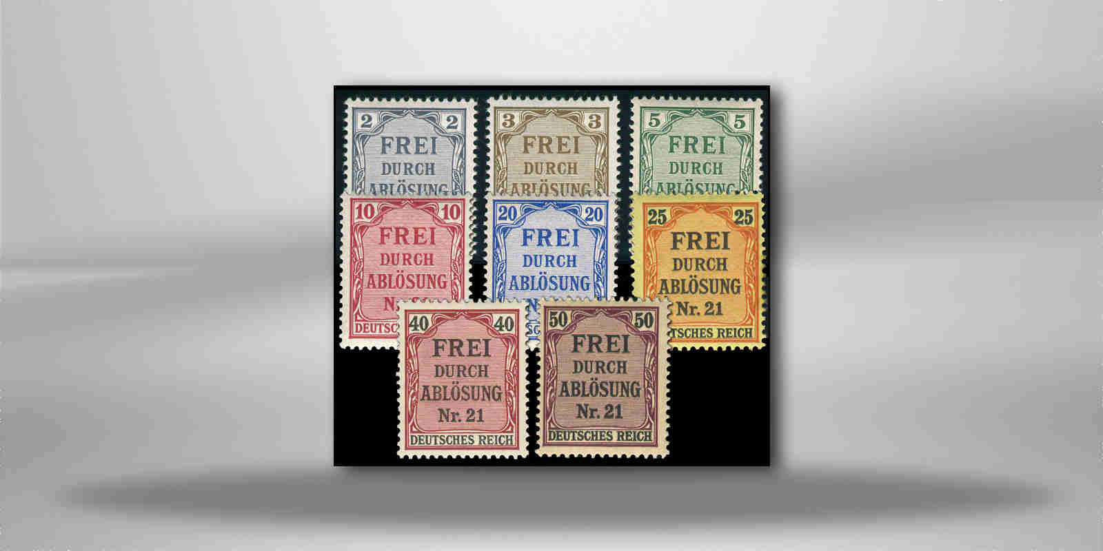 Briefmarken Deutsches Reich Dienstmarken D 1/8 postfrisch