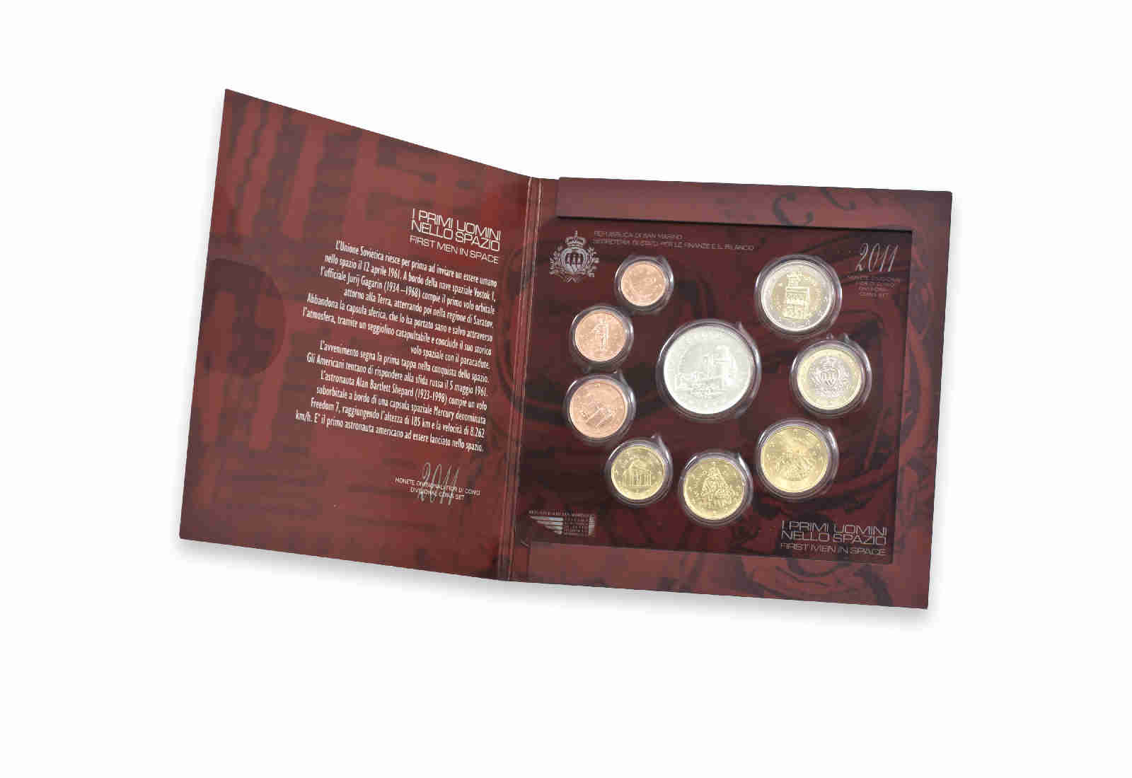 Kursmünzensatz 2011 San Marino st inkl. 5 Euro Silbermünze im Blister