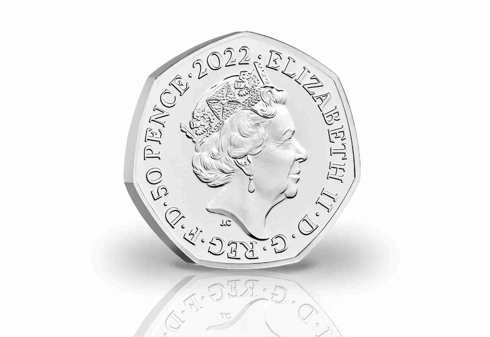 50 Pence 2022 Großbritannien The Snowman st