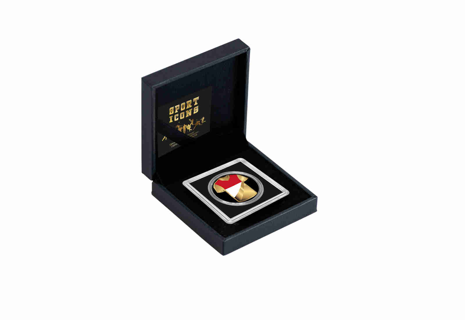 Goldmünze Motiv "Trikot Monaco" 999/1000 Gold im Geschenketui