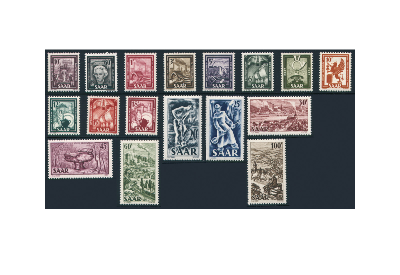 Briefmarken Saar 272/88 **