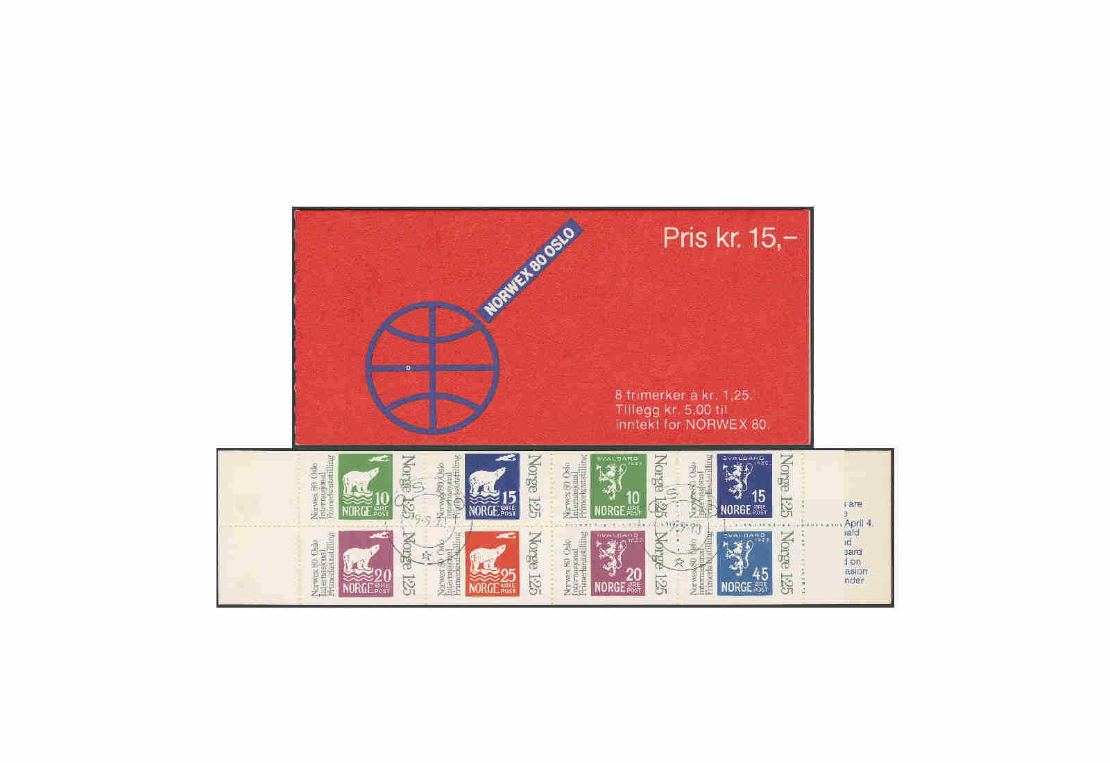 Briefmarke Norwegen Norwex Oslo 1978 MH1 gestempelt