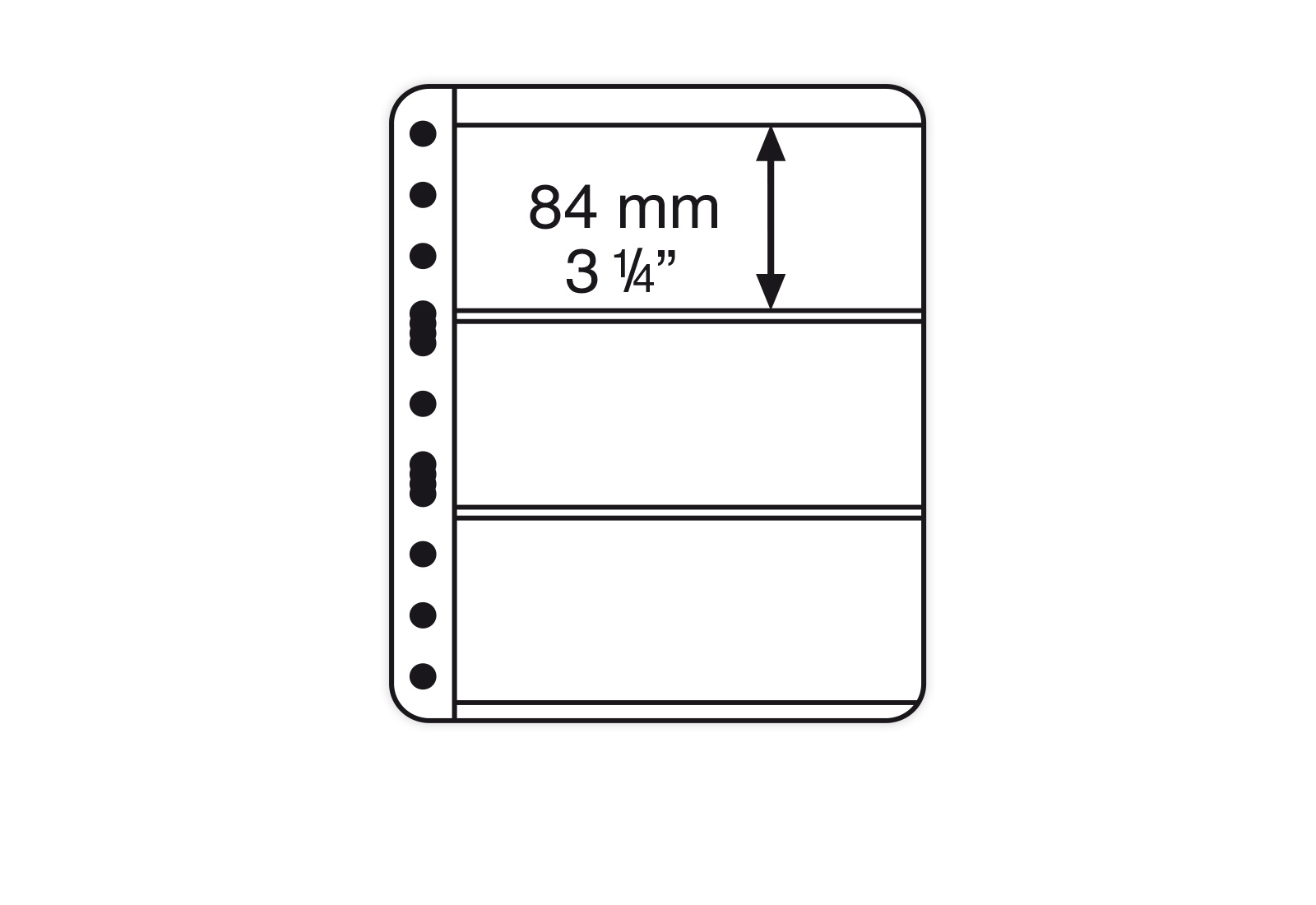 VARIO-PLUS-Hüllen mit 3 Einteilungen (schwarz)
