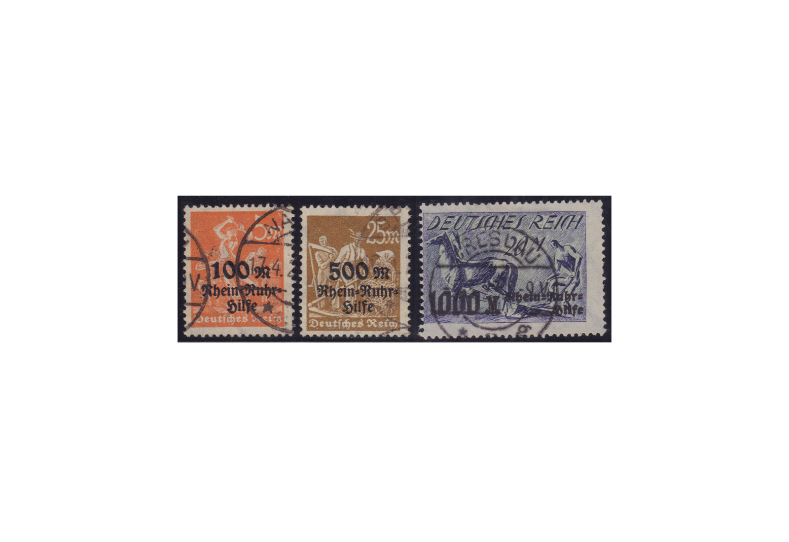 Deutsches Reich Michel 258 / 60 gestempelt