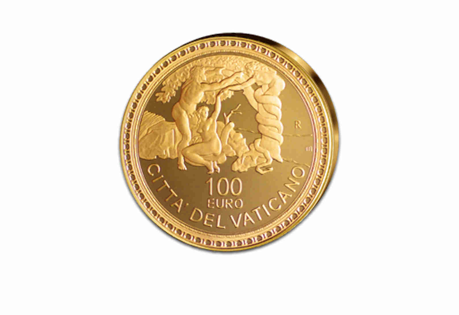 100 Euro Gold 2009 Vatikan Vertreibung aus dem Paradies PP