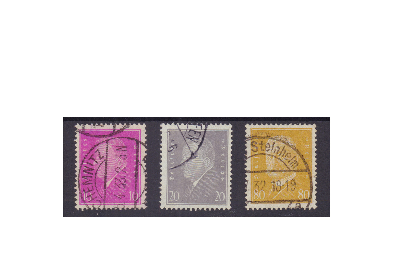 Deutsches Reich Mi.Nr. 435/437 gestempelt