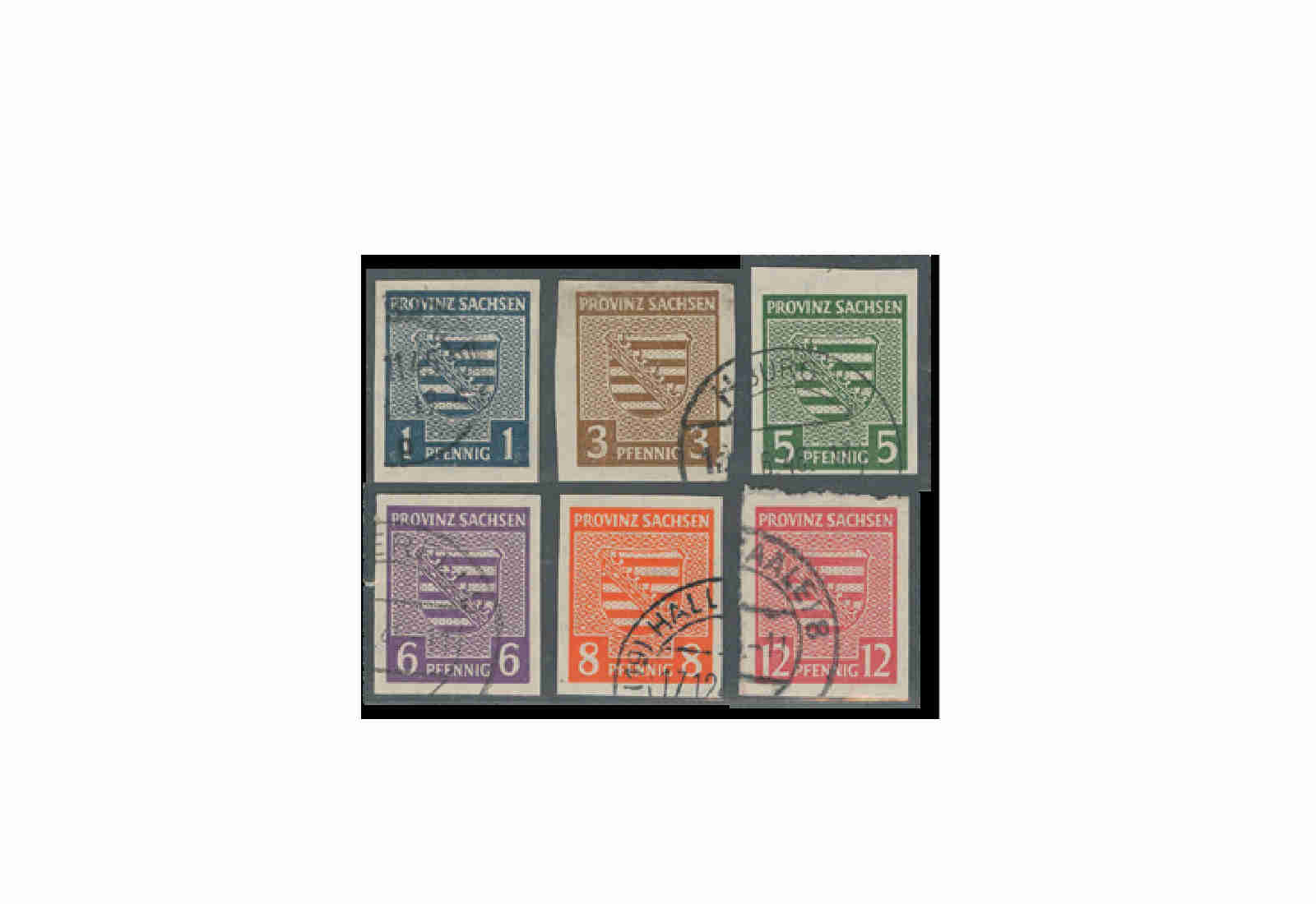 Briefmarken SBZ Mi.Nr. 66X/71X gestempelt