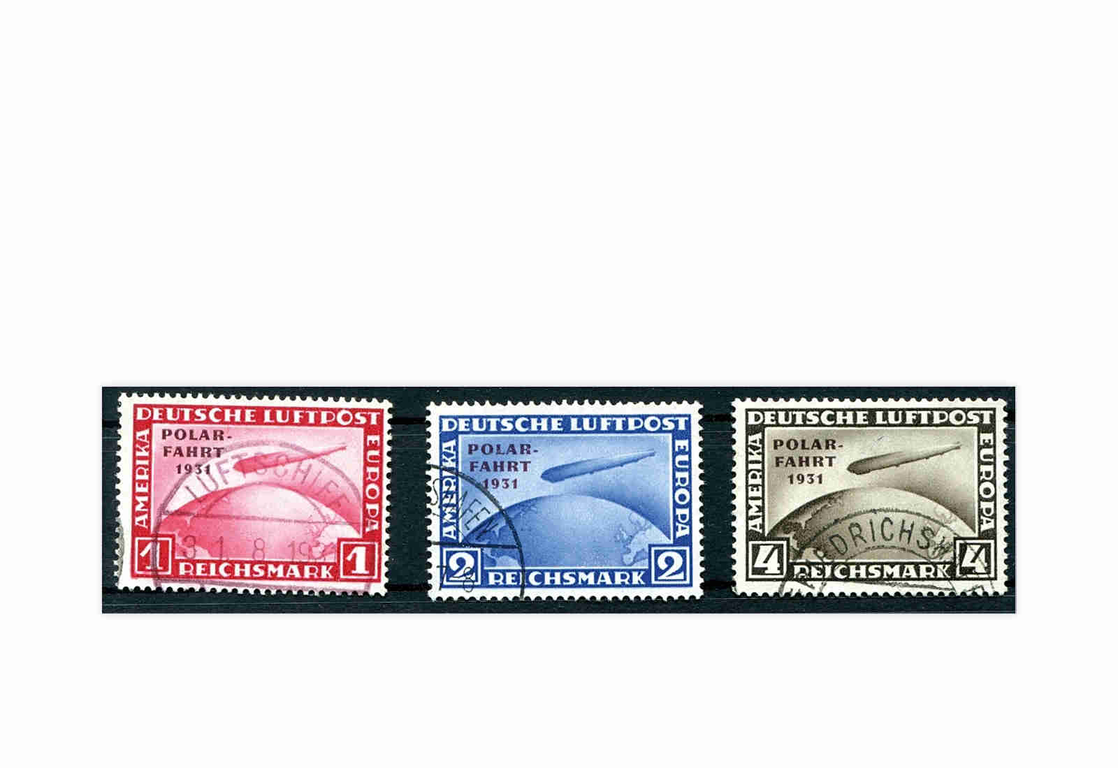 Deutsches Reich Flugpostmarken 1931 gestempelt