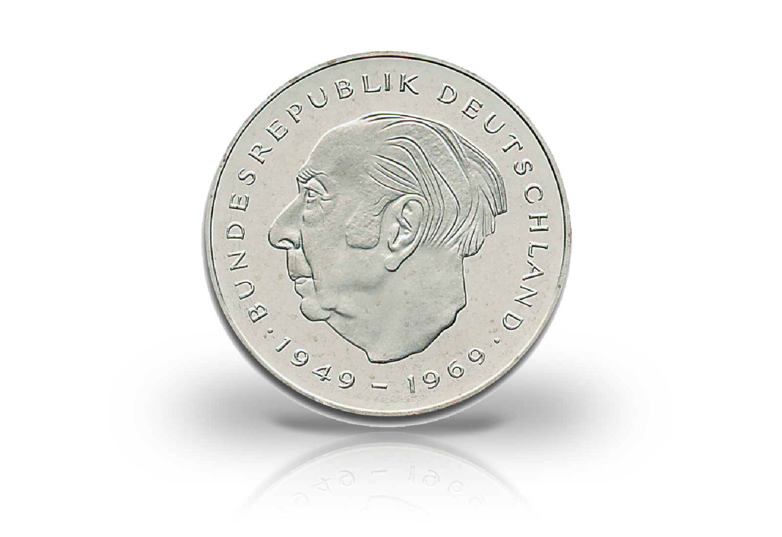 2 DM 1970-1987 BRD Theodor Heuss 72er Set Jaeger-Nr. 407