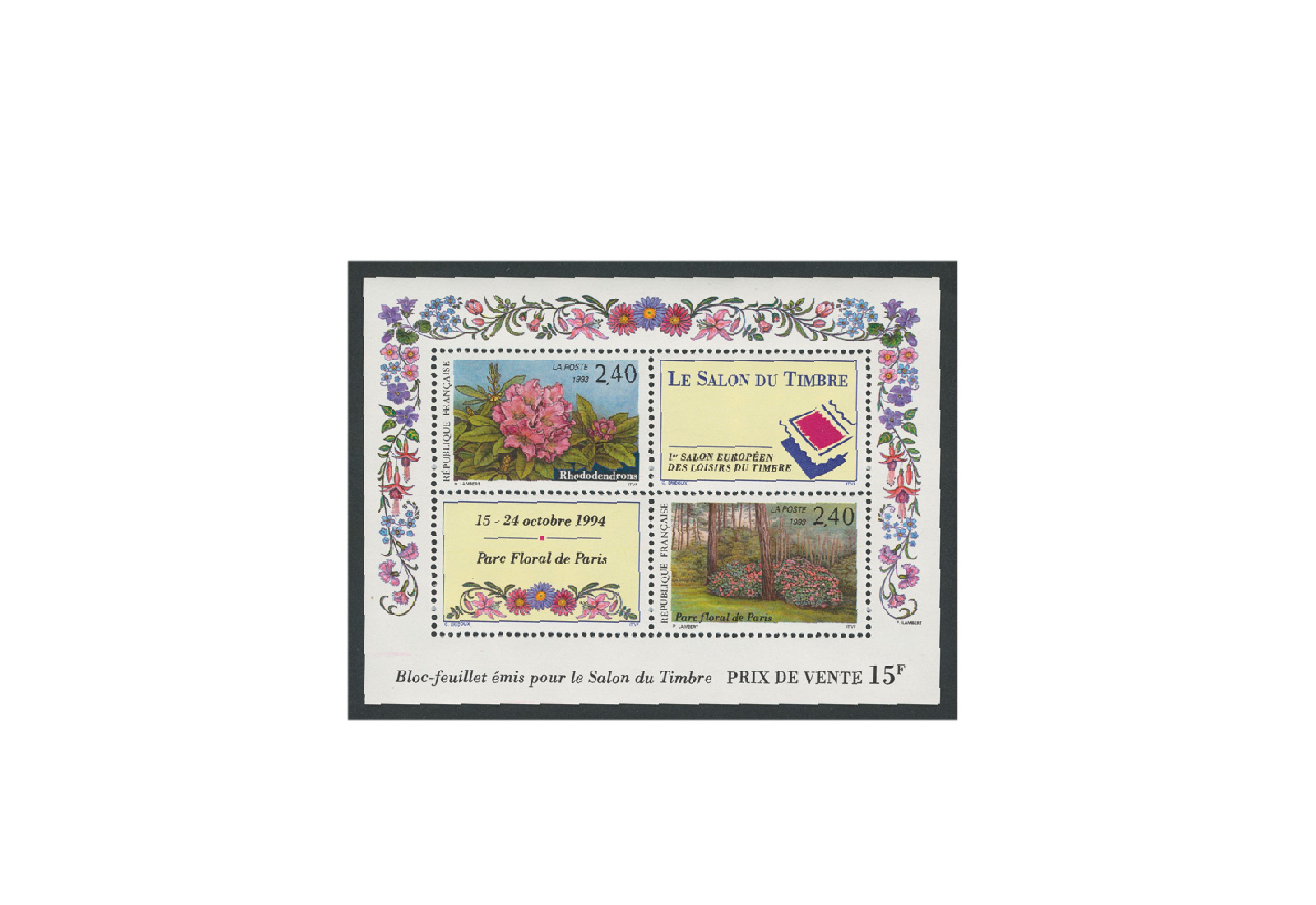 Briefmarken Frankreich Internationale Briefmarkenausstellung 1993 Block 13 postfrisch