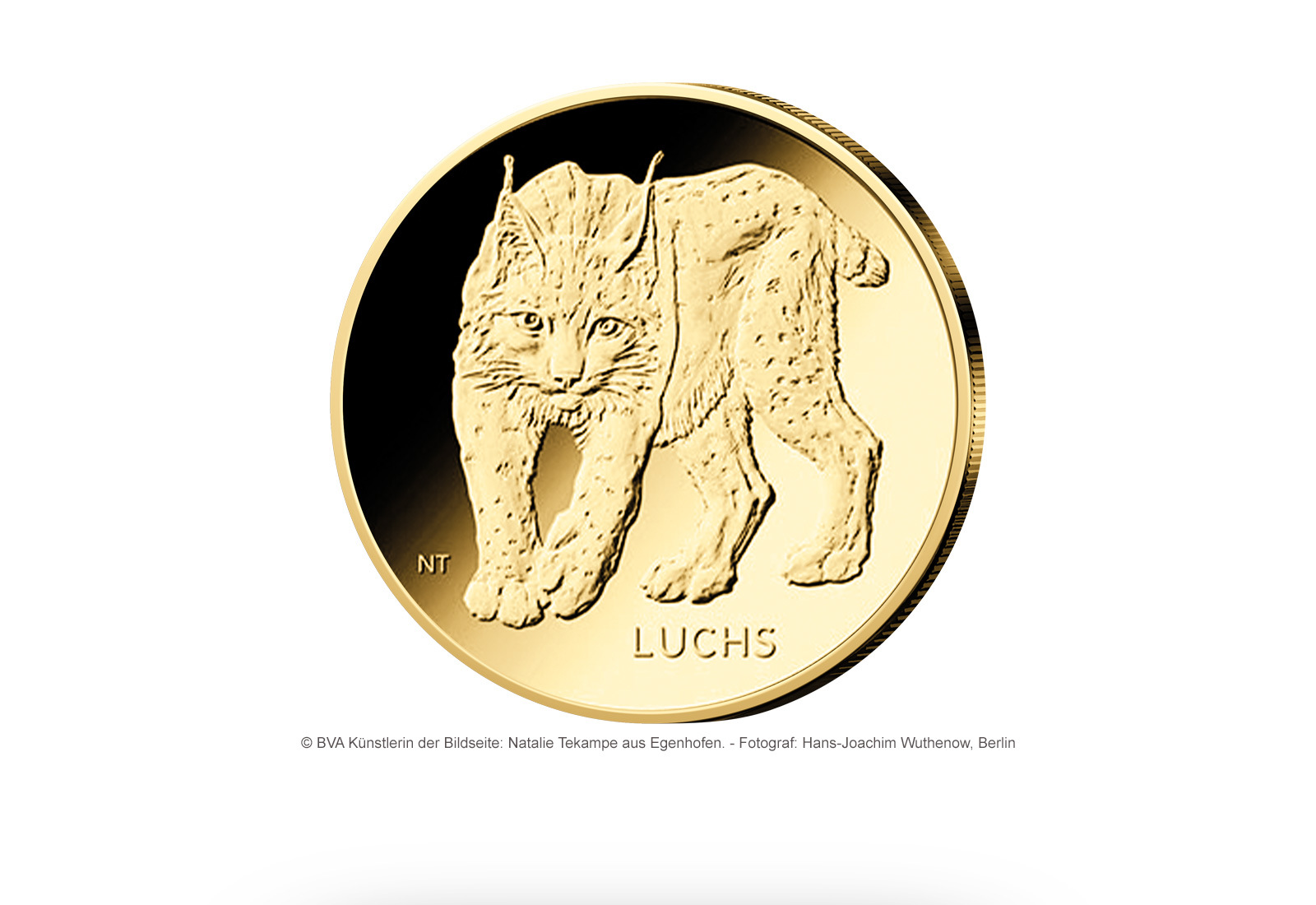 20 Euro 2025 Goldmünze Deutschland Luchs Prägestätte unserer Wahl
