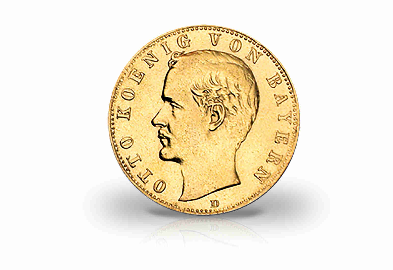 10 Mark Goldmünze 1890-1900 Deutsches Kaiserreich Bayern König Otto Jaeger-Nr. 199