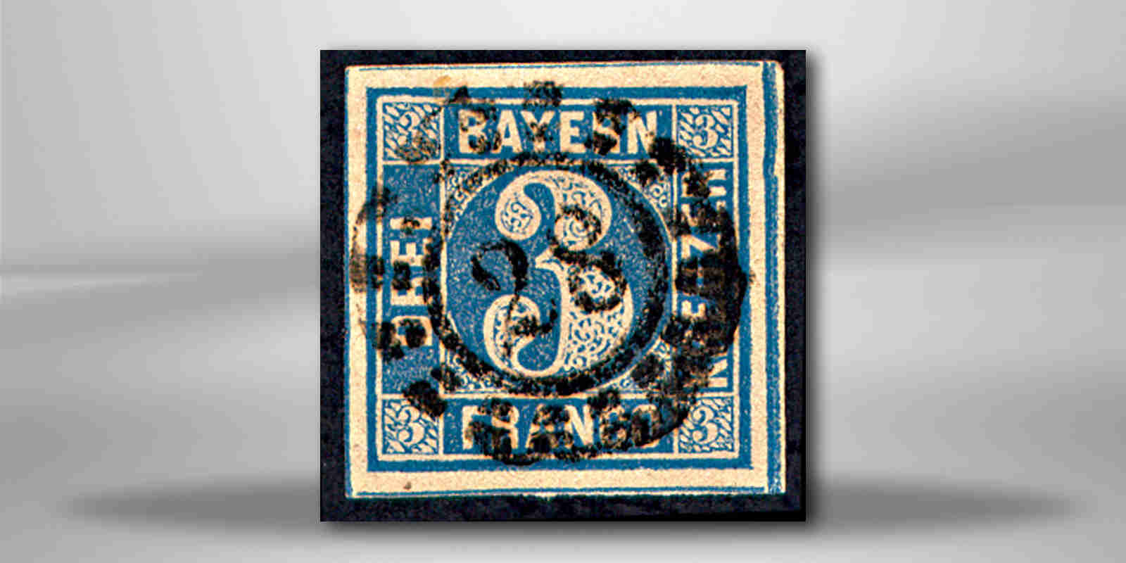 Briefmarke Altdeutschland Bayern Freimarke 1849 Michel-Nr. 2 II gestempelt