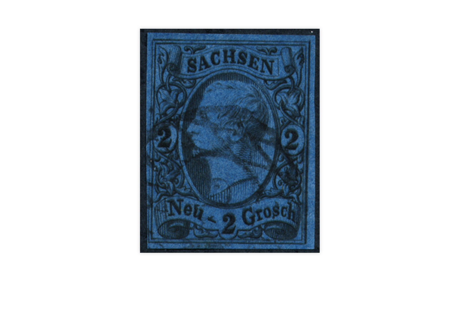 Briefmarke Altdeutschland Sachsen Freimarke 1855 Michel-Nr. 10 gestempelt