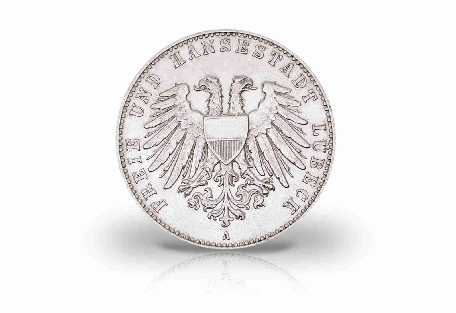 2 Mark 1901 Deutsches Kaiserreich Lübeck Wappen Jaeger-Nr. 80