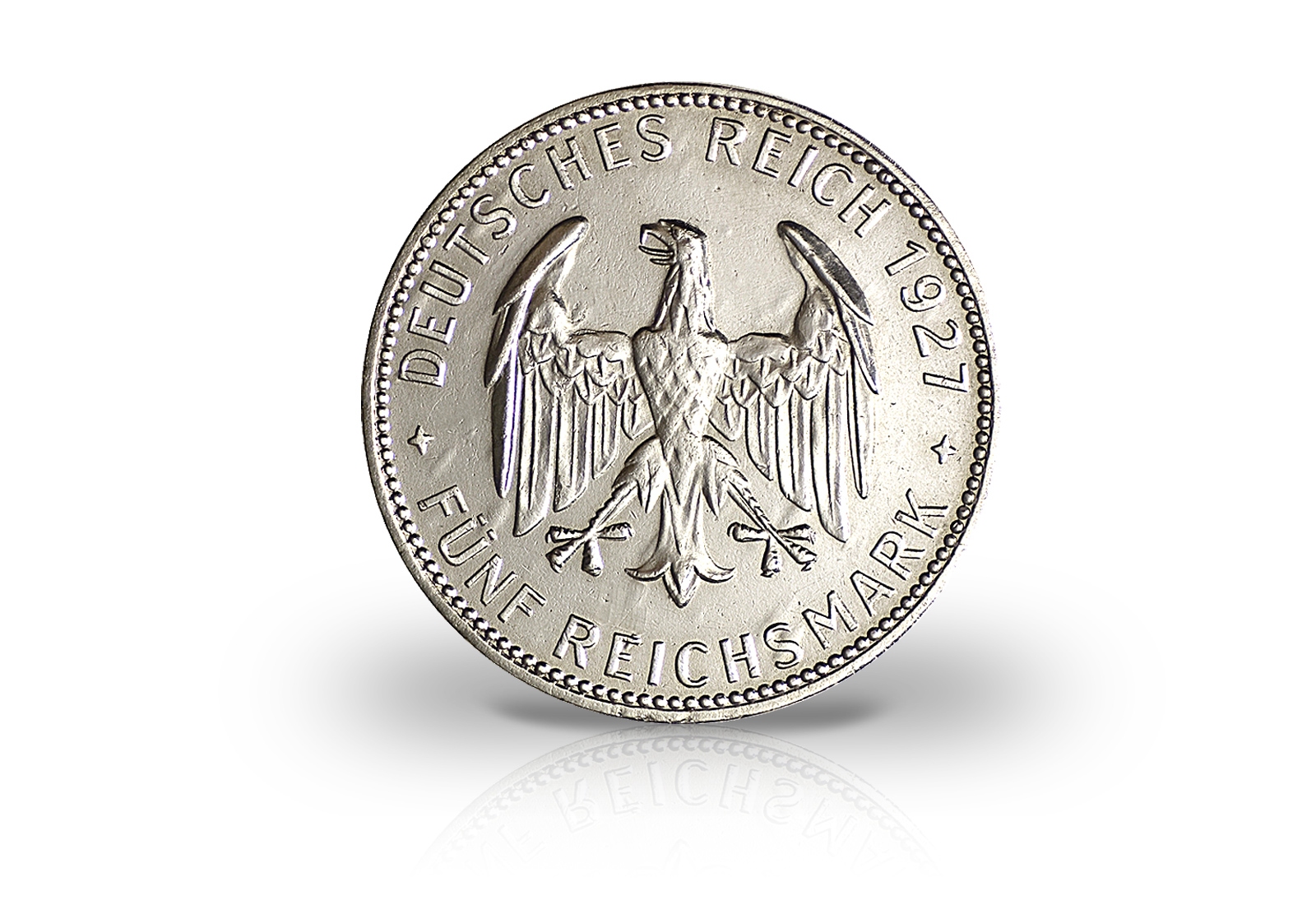 5 Reichsmark Silbermünze 1927 Weimarer Republik 450 Jahre Universität Tübingen Jaeger-Nr. 329