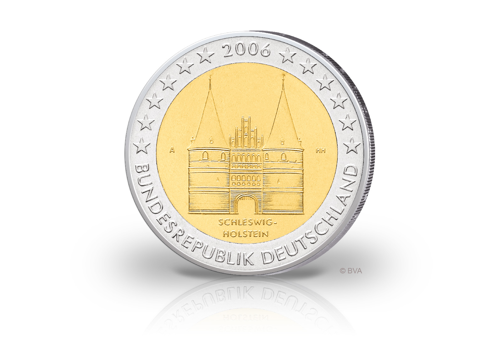 2 Euro 2006 Deutschland Schleswig-Holstein Holstentor Prägestätte unserer Wahl