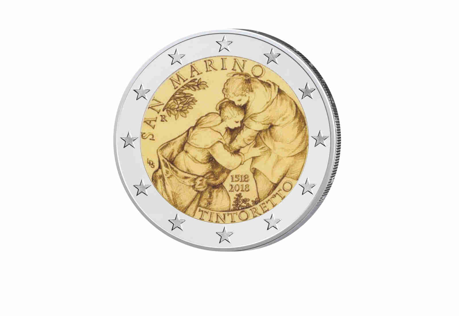 2 Euro 2018 San Marino 500. Geburtstag Tintoretto st im Blister