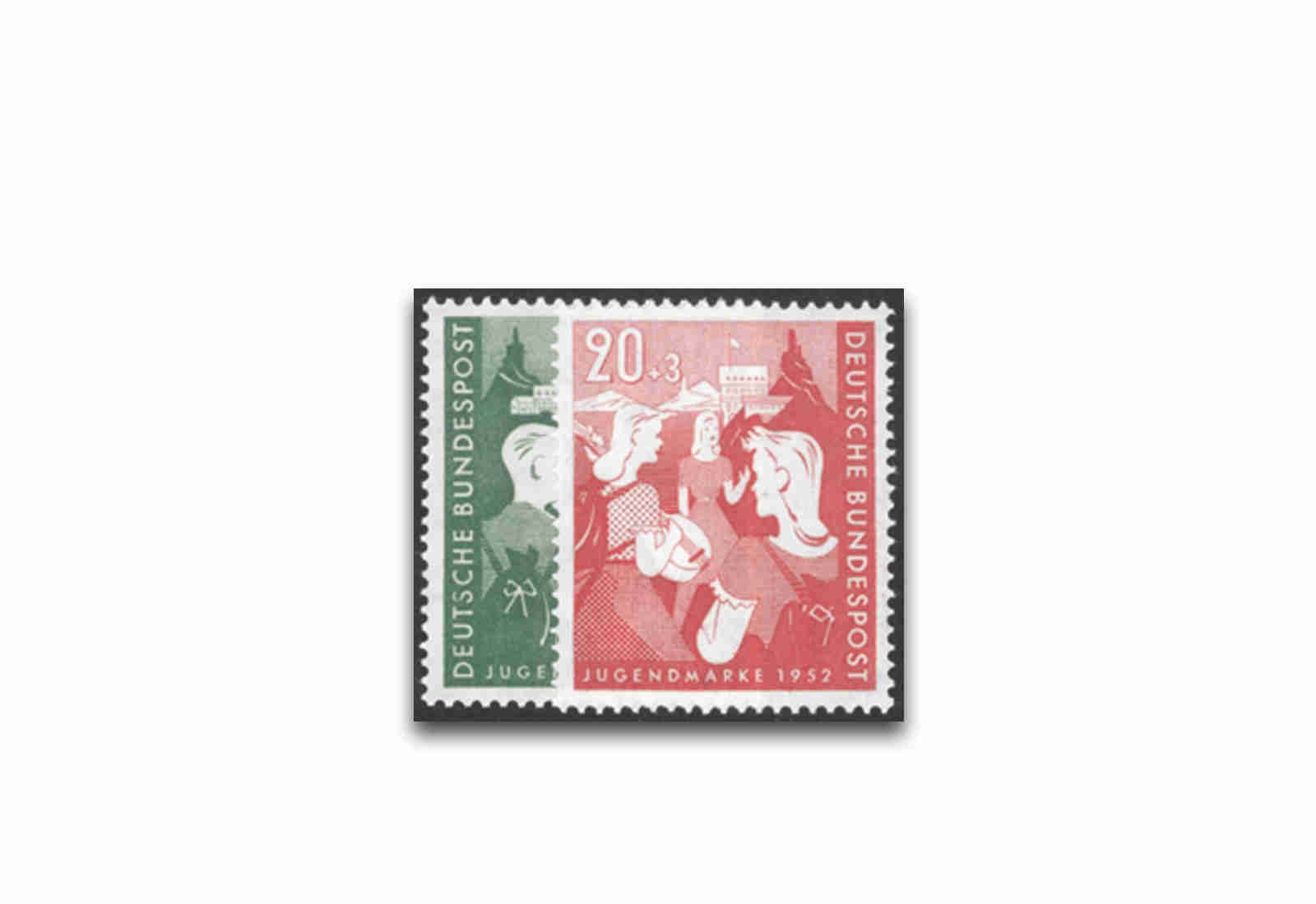 Briefmarken BRD Jugend 1952 Michel-Nr. 153-154 postfrisch