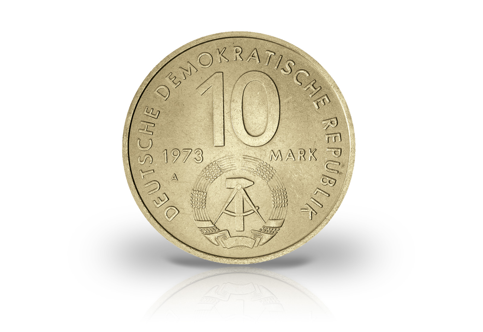 10 Mark Gedenkmünze 1973 DDR Weltspiele Jugend Jaeger-Nr. 1545