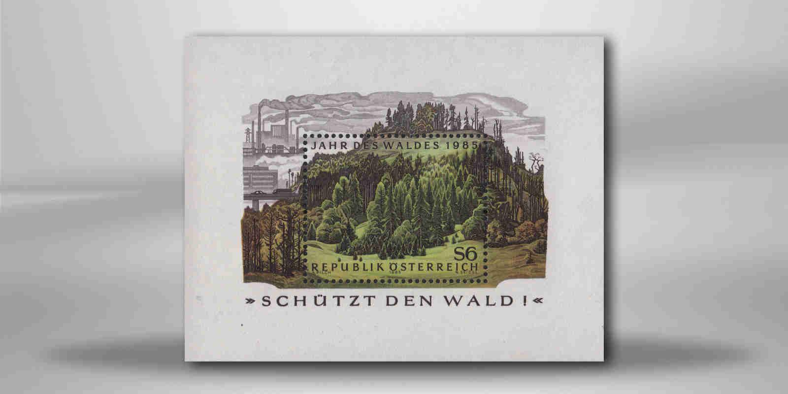 Österreich Block 7 gest. Jahr des Waldes