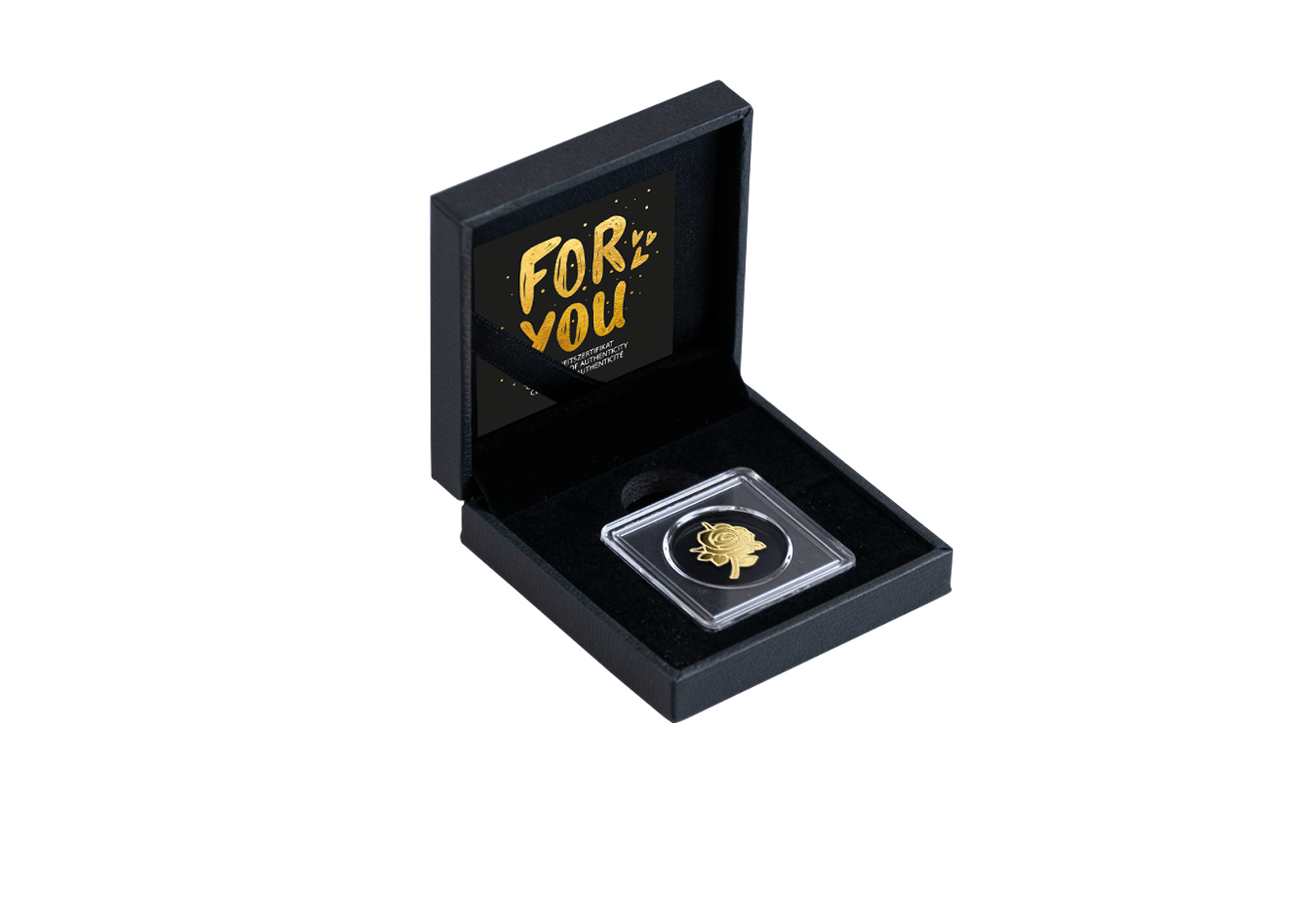 Goldausgabe Motiv "Rose" 999/1000 Gold