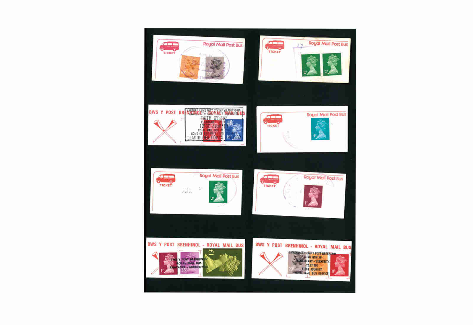 Royal Mail Bus Tickets 3 verschiedene