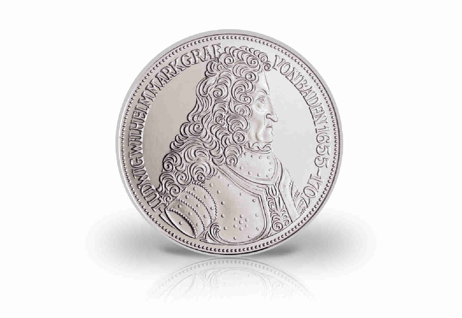 5-DM-Silbermünze 1955 BRD - Markgraf von Baden - Jaeger-Nr. 390